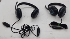 Lot of 2 Cyber Acoustics Headsets (AC-5002 and AC-5008)