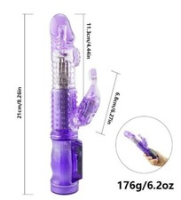 Rabbit Vibrator Thrusting Dildo G Spot Massage Rampant Vibrating Adult Sex purpl