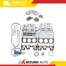 Full Gasket Set Bearings Rings Fit 96-99 Chevrolet Buick Pontiac Oldsmobile 3.1L
