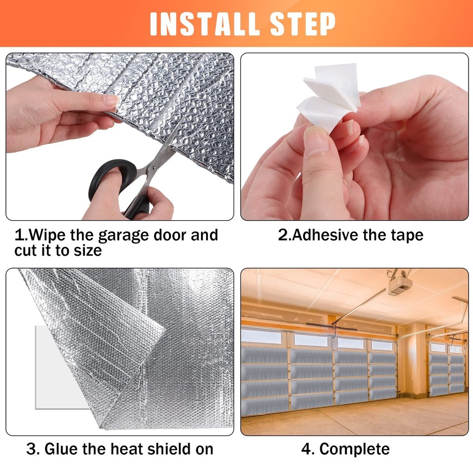 Garage Door Insulation Set Double Bubble Insulation Panels Reflective