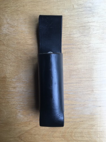 Hansen Leather Police / Security Flashlight Or Pepper Spray Holder 2” Diameter - Picture 2 of 7