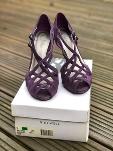 nine west purple shoes