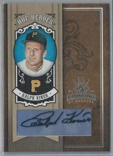 2005 DONRUSS DIAMOND KINGS HOF HEROES RALPH KINER AUTO 08/10!!