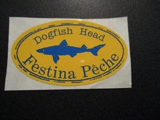 DOGFISH HEAD Festina Peche STICKER decal craft beer dog fish brewing brewery Z