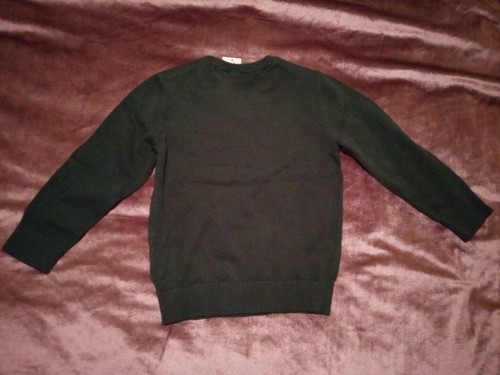 The Children's Place 3t Boys Pullover Hunter Green V neck Long Sleeve Sweater - Picture 3 of 3