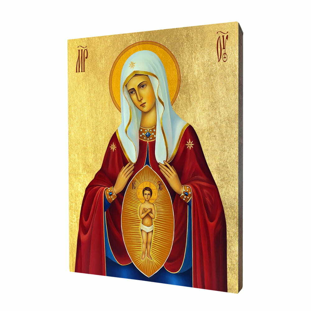 Our Lady helping at birth Icon