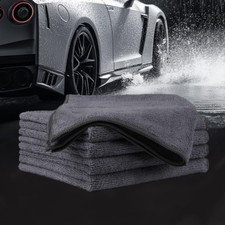 5 Pack Microfiber Cleaning Cloths   11x11" Lint-Free Towels for Car  Home