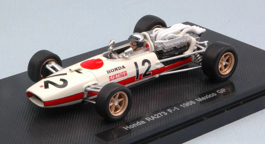Model Car formula 1 F1 Scale 1:43 Ebbro Honda RA273 Ginther Mexico Gp