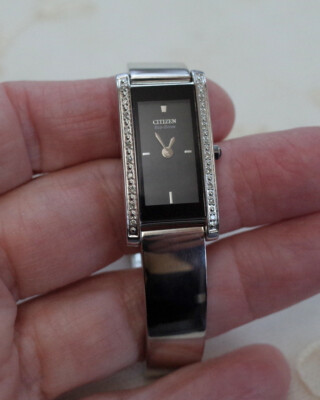 CITIZEN Ladies Eco Drive Silhouette Bangle Watch G620-S052220 HSB