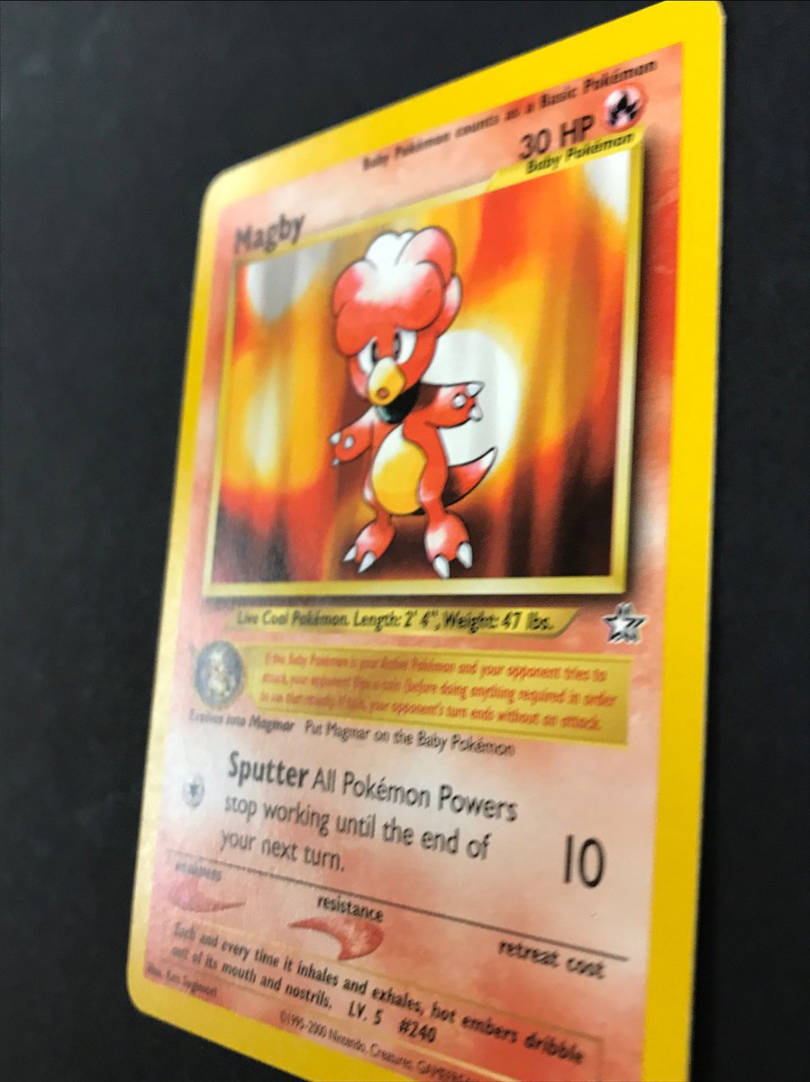 メガビィゴ　2個 RARE Magby 23/111 NON-Holo Neo Genesis Set Pokemon Card NM-Mint | eBay