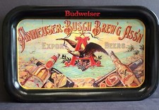 Budweiser Anheuser Busch Brewing Association 1987 Rectangle Tray Vintage