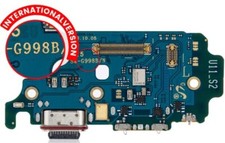 Charging Port Board With Sim Card Reader For Samsung Galaxy S21 Ultra G998B 