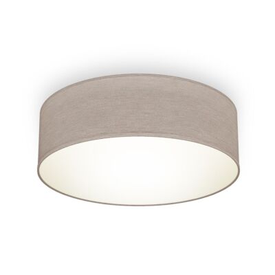 Decken Leuchte Stoffschirm Lampe Wohnzimmer Schlafzimmer Flur 30 cm taupe IP20