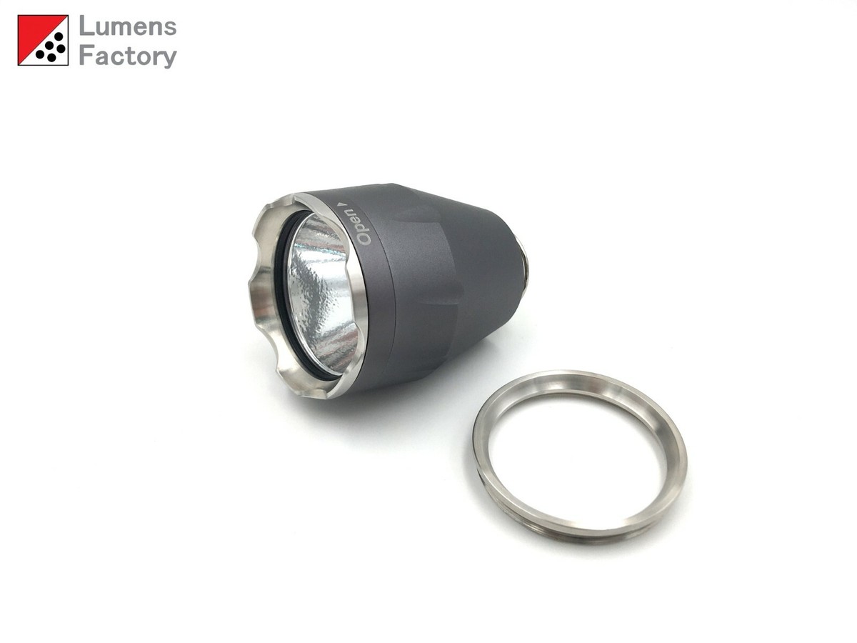 SUREFIRE互換 ターボヘッド P60互換バルブ用 6P 9P対応 検 surefire シュアファイア z2 c2 m2 z3 c3 9p LED Head for Surefire 6P 9P C2 C3 D2 D3 Z2 Z3, Grey, XHP50.2