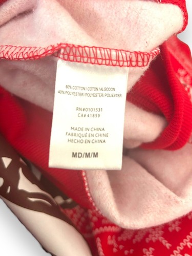 ERDNÜSSE hässliches Weihnachten SANTA SNOOPY ROTES SWEATSHIRT Gr. Med - Bild 7 von 7