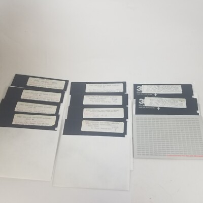 Lot Of Vintage Computer Software 5.25'' Floppy Dreyfus Software Library APPLE II+
