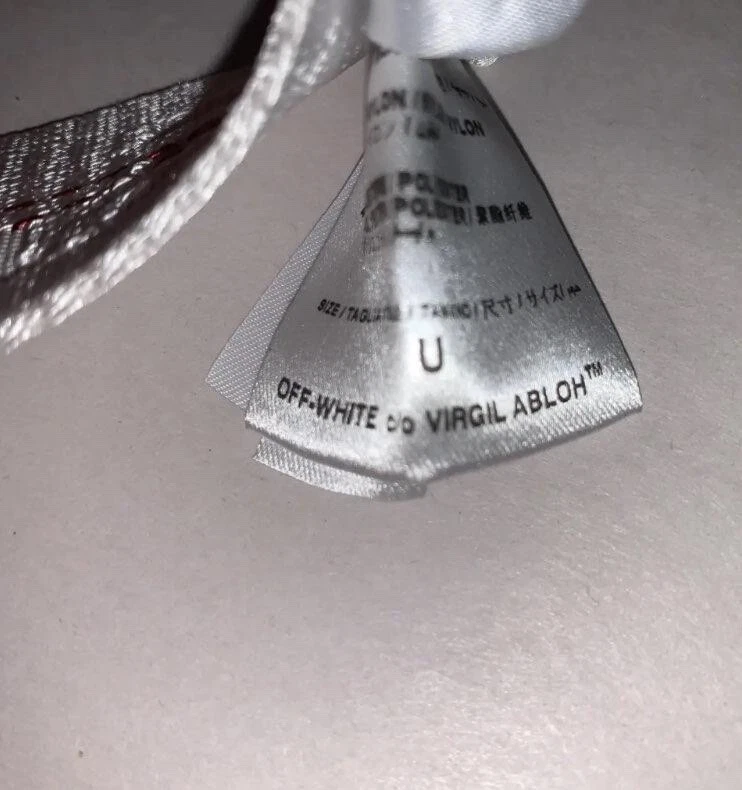 cintura industriale off white grigio contrasto misura multicolore