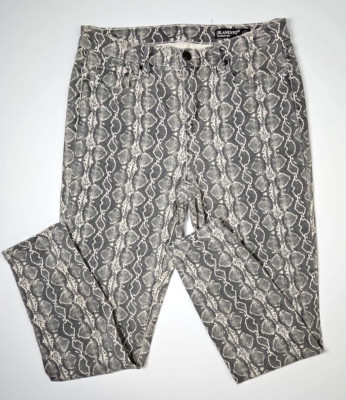 Blank NYC Women's Snake Along Print The Reade Skinny Crop Jeans Size 28 - NWOT
