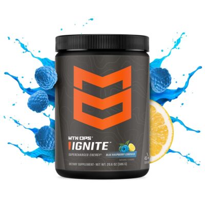 MTN OPS Ignite Energy Drink Powder Gluten Free Nitric Oxide Supplement Drink ...