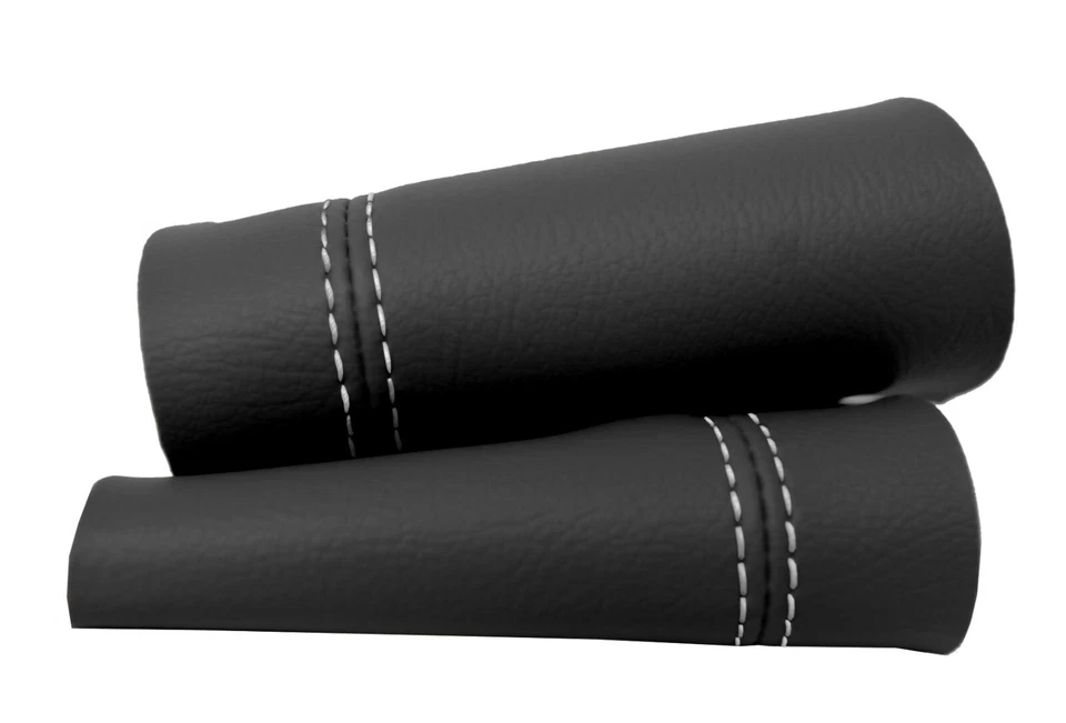 Se adapta a 03-07 Lexus GX 470 reposabrazos de cuero cubierta de panel de puerta puntada blanca Foto 4 de 4