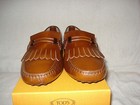 100% AUTHENTIC NEW MEN TODS FRINGE LEATHER MOCCASIN DRIVERS UK 8.5/US 9.5 D — photo 7