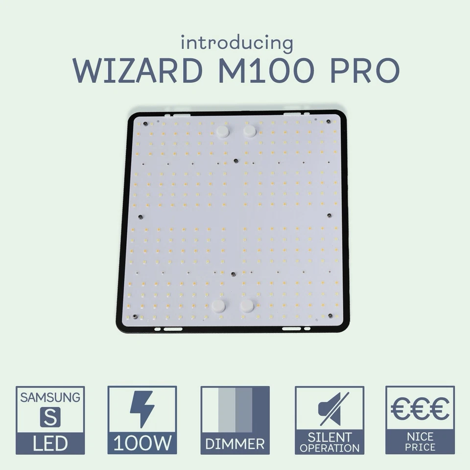 Wizard of Bloom SAMSUNG Evo 100W Wachstumslampe Indoor Grow Vollspektrum 2025