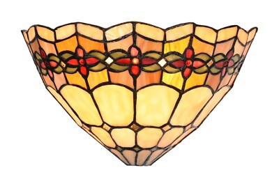 Rubin Blume Tiffany Stil Wandleuchte