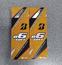 Bridgestone E6 Soft Golf Balls TWO 3-Packs Straight Distance Sleeve White New