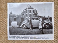America nel 1935 Akron Vetturetta monoruota agganciata auto trasporto bagagli