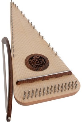 ROOSEBECK LEFT HAND HAND ROUNDED ALTO PSALTERY & BOW