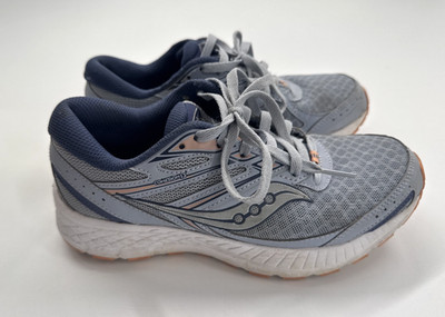Saucony Cohesion 13 Athletic Sneakers Blue Gray Running Shoes Women s Size 7.5