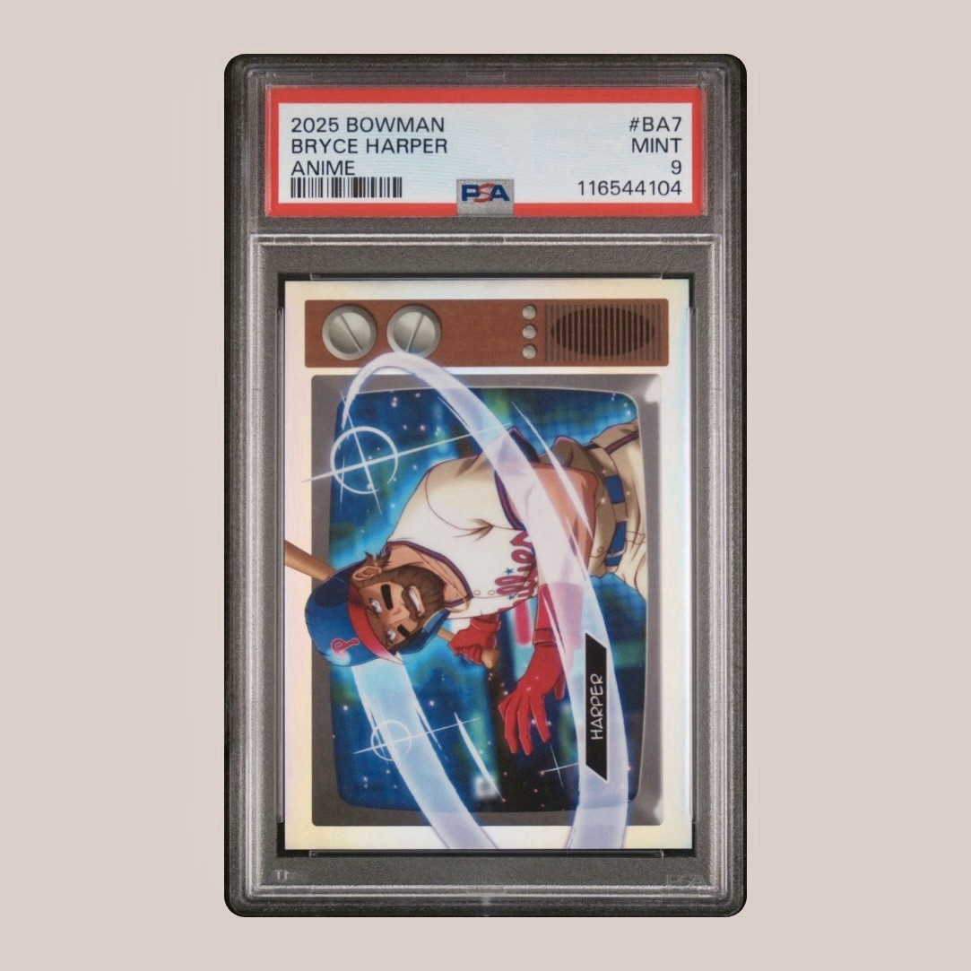 2025 Bowman Anime BRYCE HARPER #BA7 PSA 9 🔥