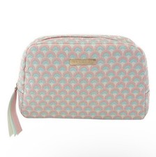 BVLGARI PARFUMS Pastel Rainbow Makeup Pouch Cosmetic Bag PINK Novelty GWP NEW