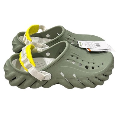 Crocs Echo Clogs Shoes Slides Mens Size 10 Moss Green Casual Comfort Slip