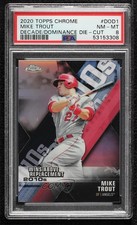 2020 Topps Chrome Decade of Dominance Die-Cuts Mike Trout #DOD-1 PSA 8 1c7
