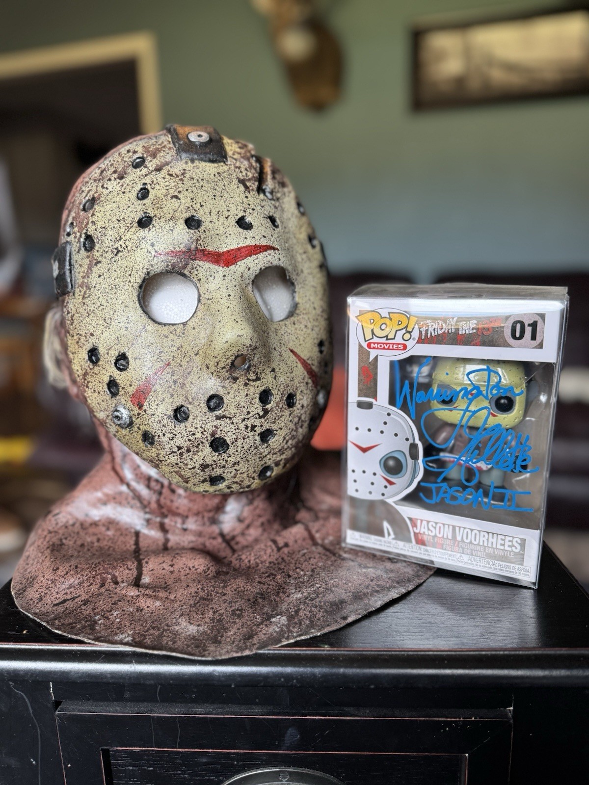 jason voorhees funko pop Signed By Warrington Gillette And J