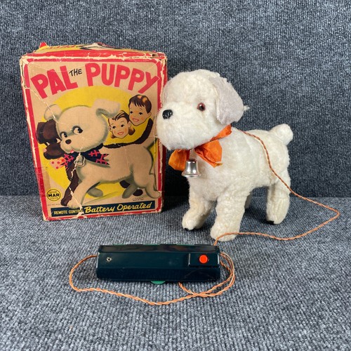 Vintage 1950s Linemar Japan Battery Operated Pal Puppy Dog Toy In Box Untested