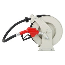 33'  1" Fuel Hose Reel Retractable Diesel Hose Reel W/ Auto Refueling Gun