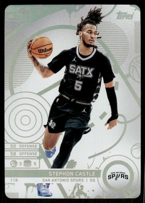 2025-26 Topps Match Attax #118 Stephon Castle White