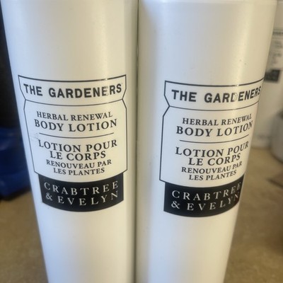 2x Crabtree & Evelyn The Gardeners Lotion 15.2Oz Herbal Renewal LARGE Bottles