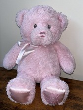Baby Gund My First Teddy Bear Pink Plush Stuffed Animal Lovey Bow VGUC 13  