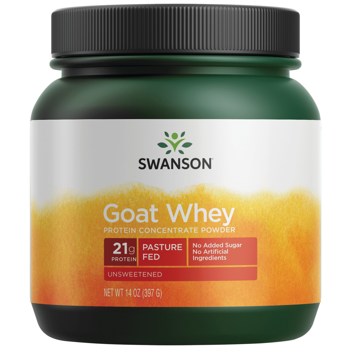 Swanson Goat Whey Protein Concentrate 14 унций порошка 6390₽