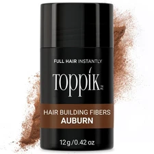 Toppik Hair Building Fibers, Auburn, 12g Fill In Fine or Thinning Hair,