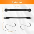 6PCS Rubber Bungee Cords with S Hooks for Organizing For Travel Luggage