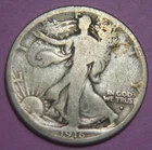 1916-S Liberty Walking Silver Half Dollar - 50C - No Reserve!