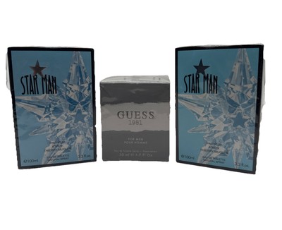 2 X Royal Fragrance Star Man Inspired By A*man Thierry Spray 3.3 oz & Guess 1981