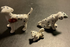 Vintage Miniature Dalmatian Family Figurine Set Bone China 3 Pcs 1950's Pristine — photo 3
