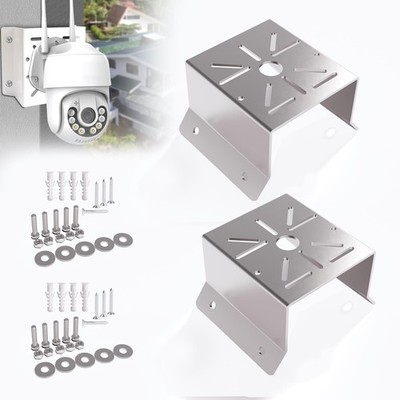 Corner Mount for Security Cameras - Stainless Steel Corner Bracket for CCTV, ...