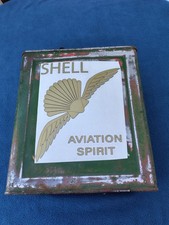Vintage Shell Aviation Decals plus Petrol Can and Shell cap for man cave project
