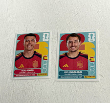 Panini FIFA World Cup 2026 Spain Stickers Pedro Porro ESP 6 & Mikel Oyarzabal